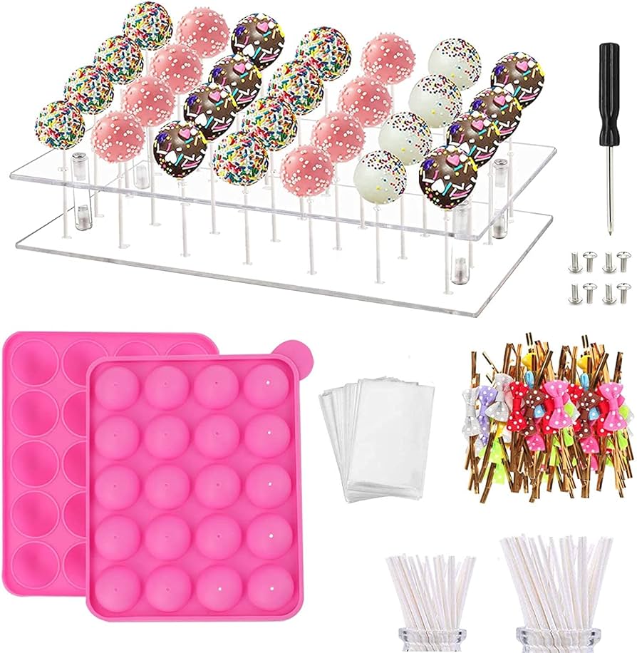 Cake Pops Molder: Create Perfect 3D Shapes with Ease – Silicone & Acrylic Molds