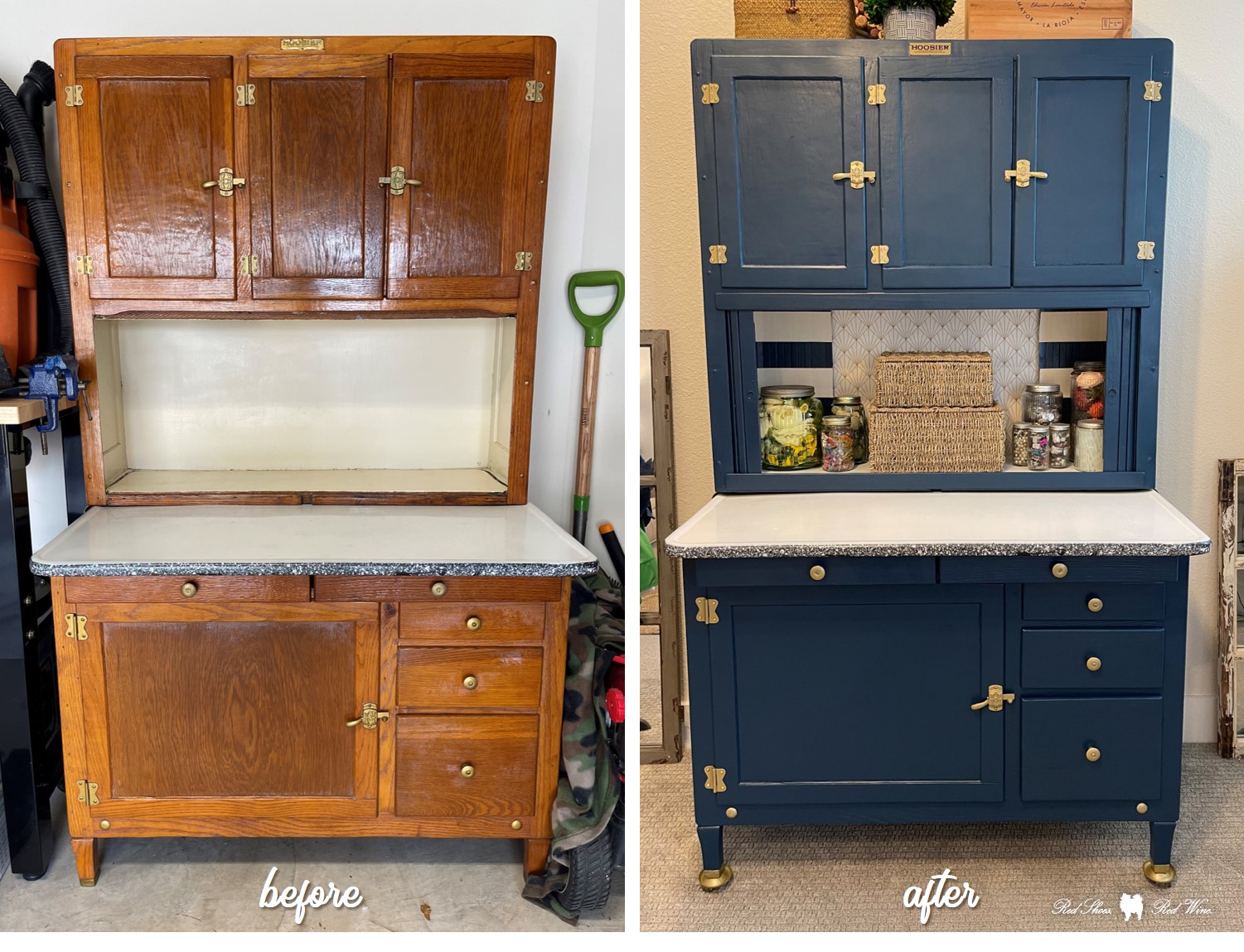 How to Refinish a Hoosier Cabinet with Flour Bin and Sifter for Maximum Value