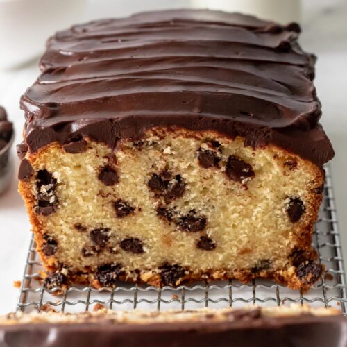 How to Make the Best Chocolate Chip Pound Cake with Ganache