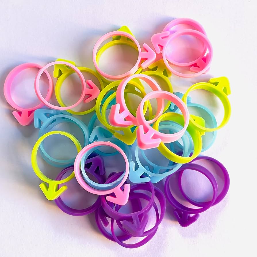 40 Pcs Piping Bag Clips - Reusable Silicone Icing Bag Ties for Decorating