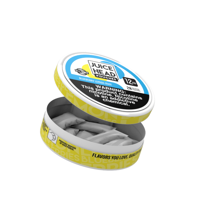Buy Juice Head Blueberry Lemon Mint 12mg Nicotine Pouches for a Flavorful Hit