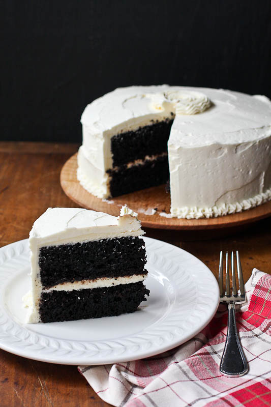 The Perfect Chocolate Cake with Vanilla Icing Recipe