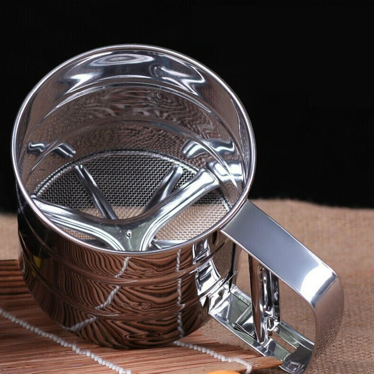 Premium Flour Strainer Sifter - Fine Mesh for Smooth and Lump-Free Flour