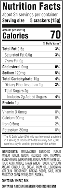 Comprehensive Ritz Whole Wheat Crackers Nutrition Facts for Health-Conscious Eaters