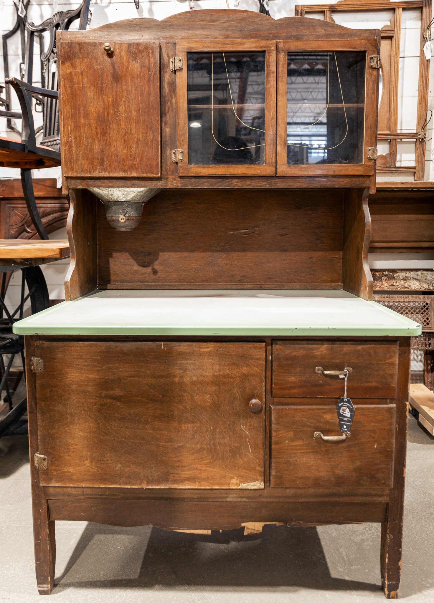 Antique Hoosier Cabinet with Flour Sifter: What's Its Value Today?