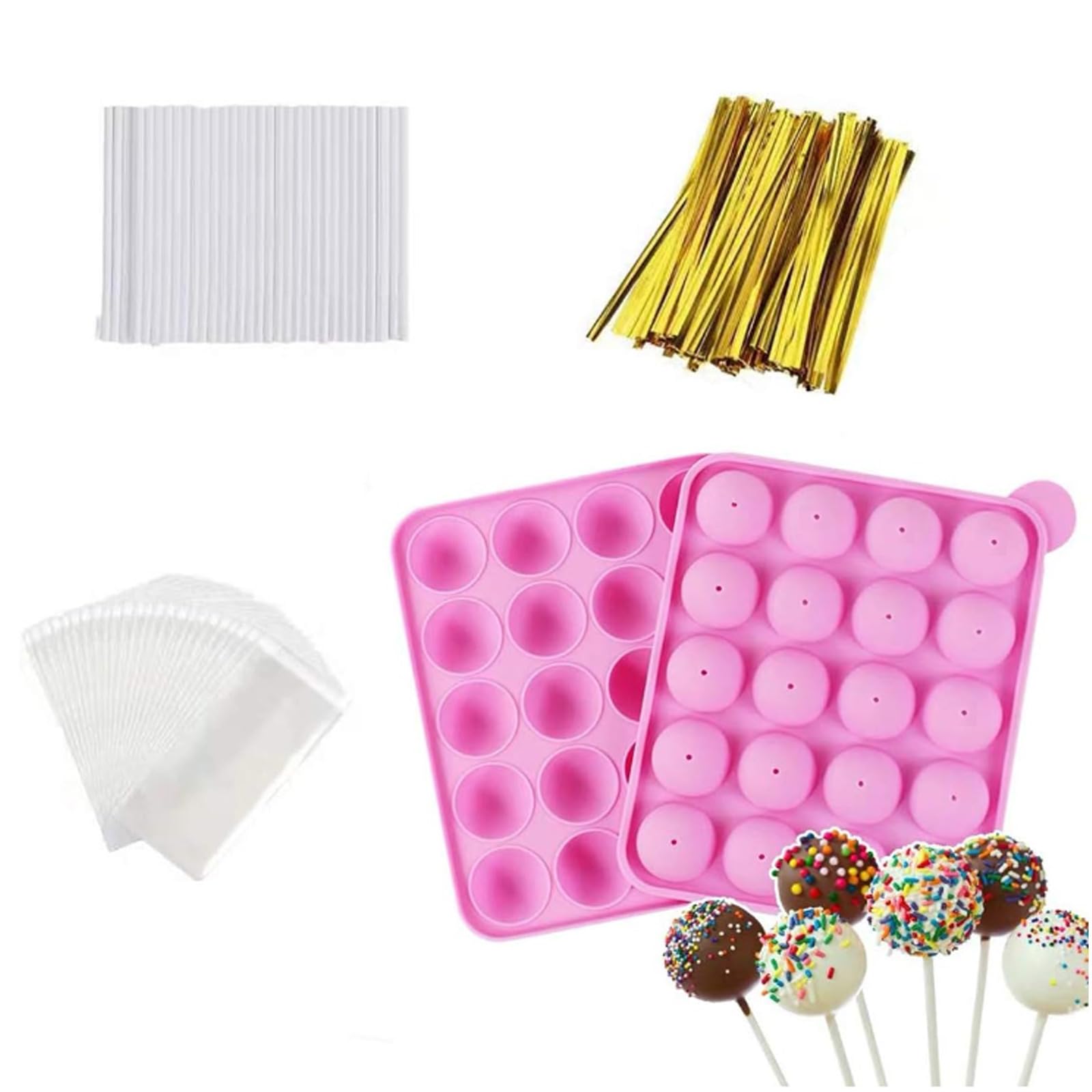 Cake Pops Molder: Create Perfect 3D Shapes with Ease – Silicone & Acrylic Molds