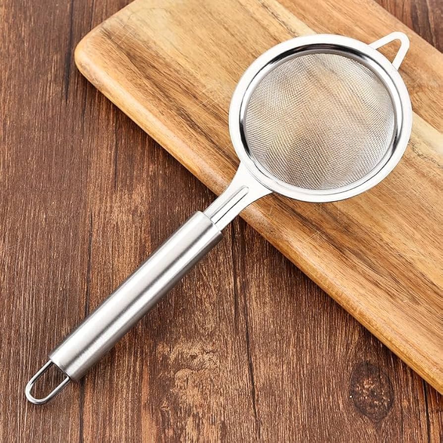 Premium Flour Strainer Sifter - Fine Mesh for Smooth and Lump-Free Flour
