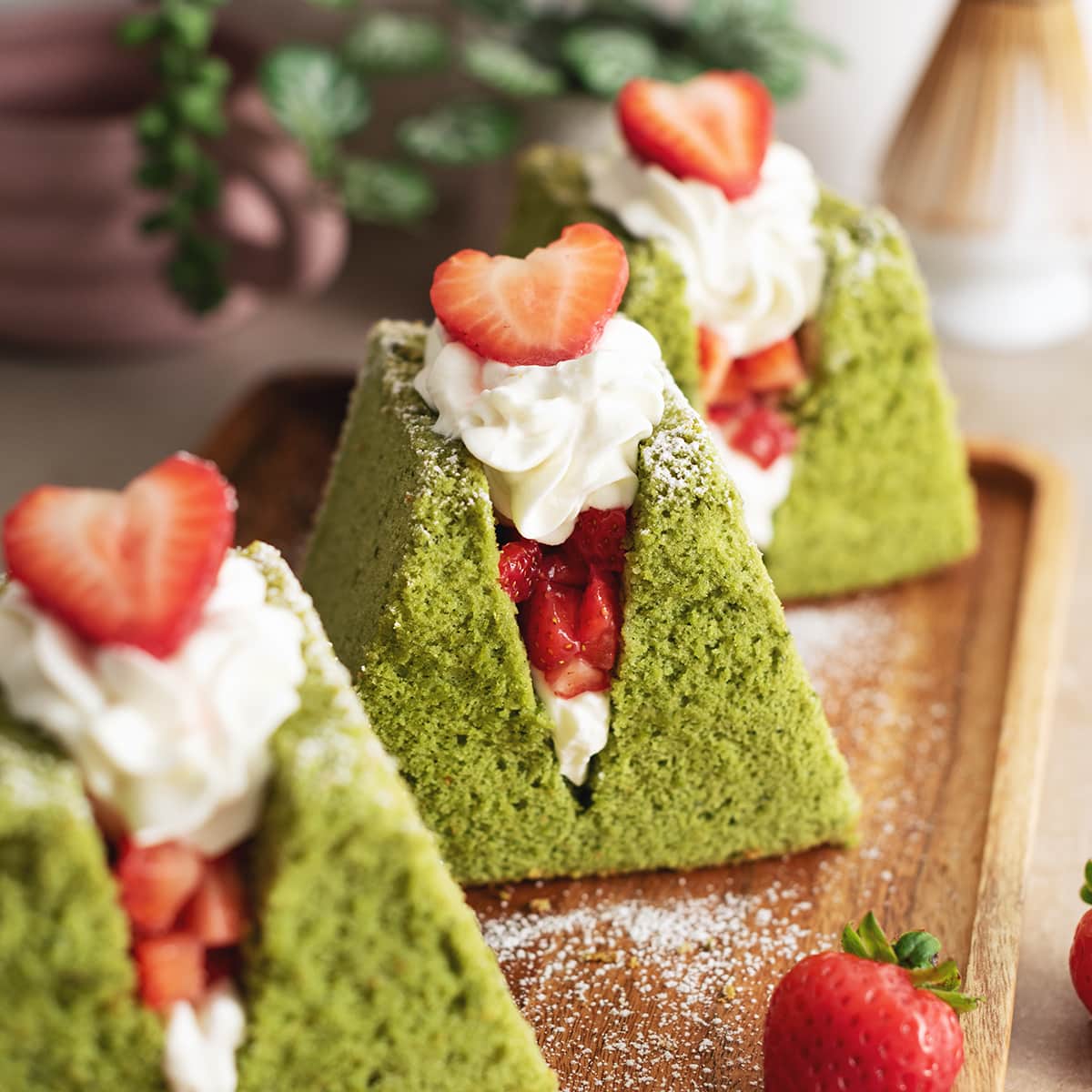 matcha chiffon cake