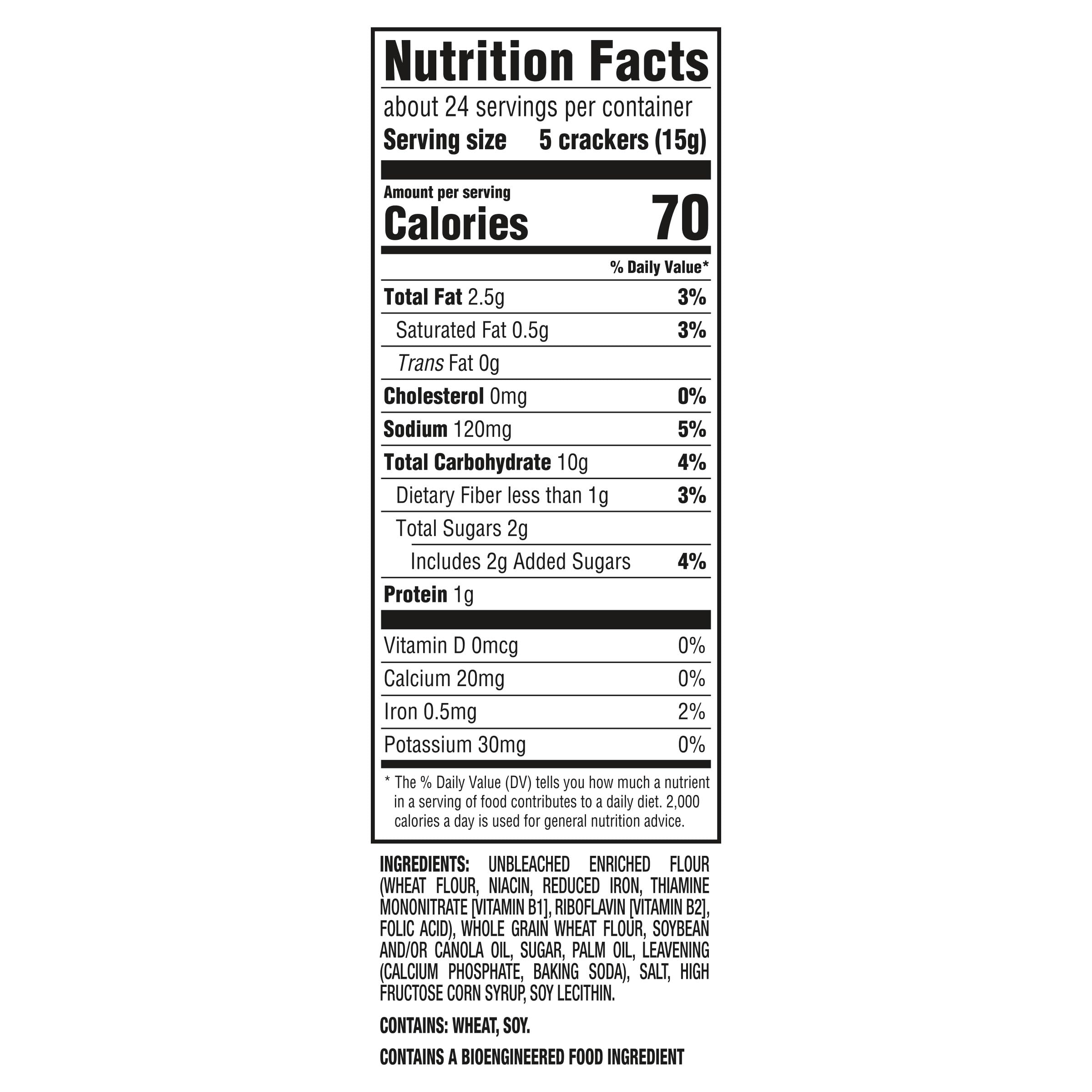 Comprehensive Ritz Whole Wheat Crackers Nutrition Facts for Health-Conscious Eaters