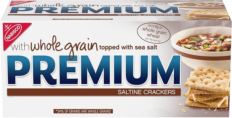 Premium Whole Wheat Saltine Crackers: Enjoy the Crunch with Added Nutrition