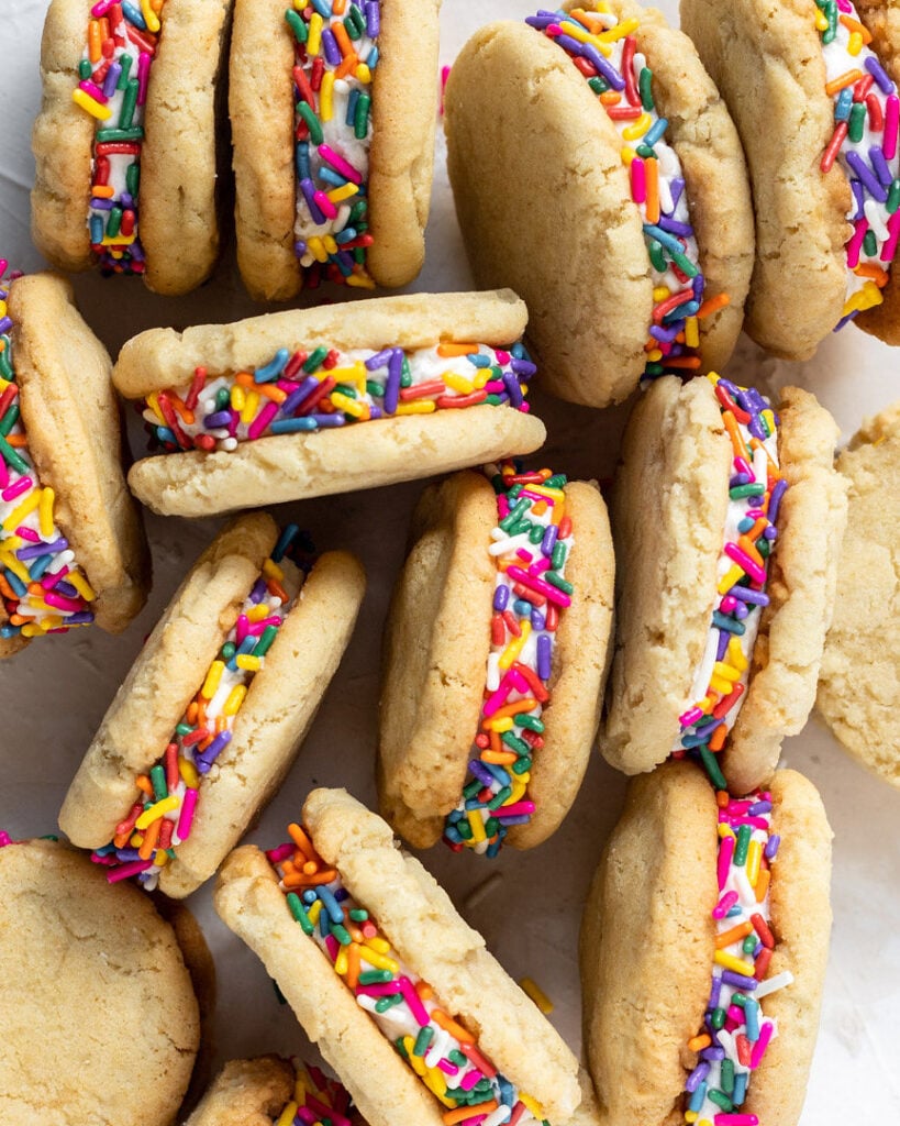 How to Make Perfect Confetti Cookie Sandwiches with Sprinkles