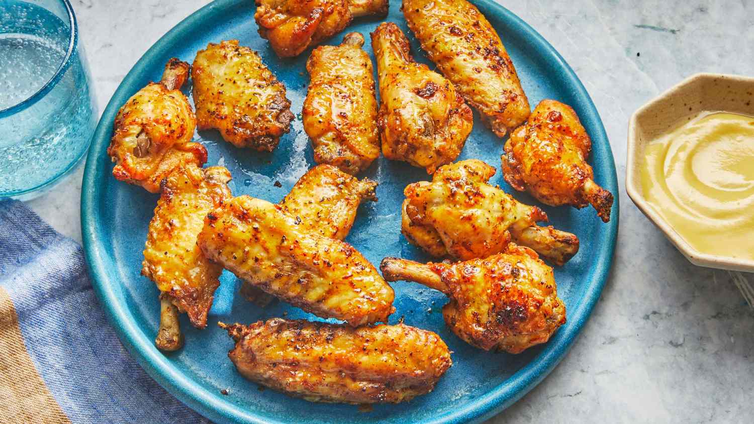 Crispy Air Fryer Lemon Pepper Chicken Wings Recipe with Baking Powder