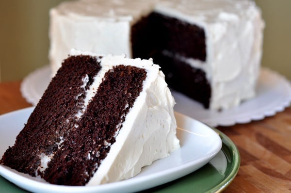 The Perfect Chocolate Cake with Vanilla Icing Recipe