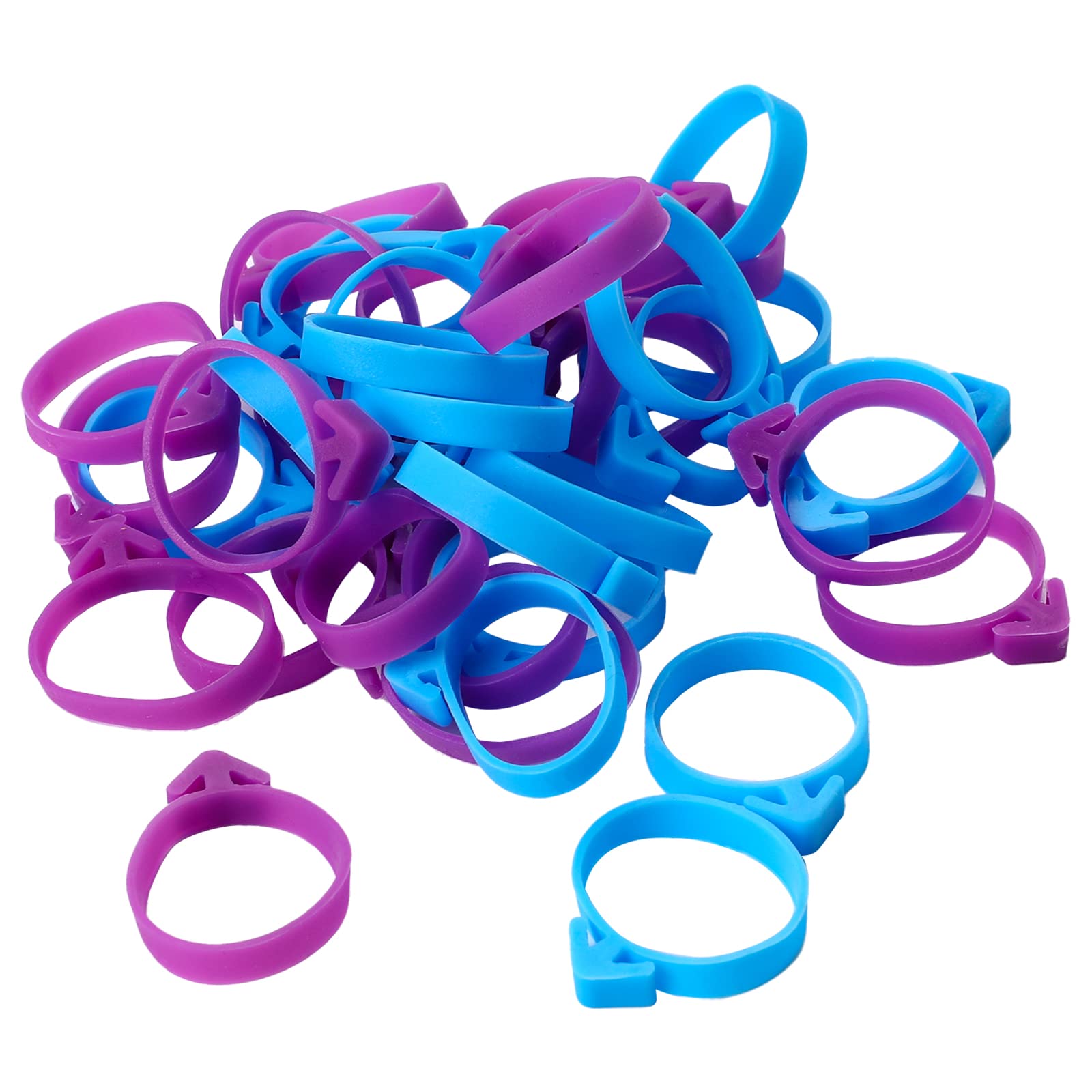 40 Pcs Piping Bag Clips - Reusable Silicone Icing Bag Ties for Decorating