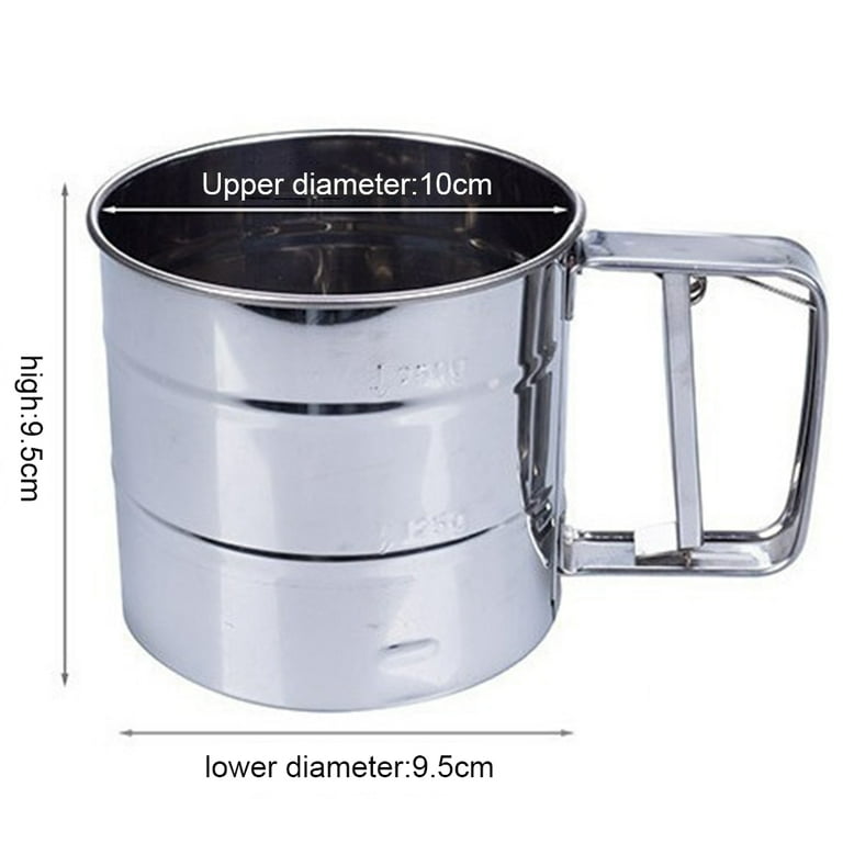 Premium Flour Strainer Sifter - Fine Mesh for Smooth and Lump-Free Flour