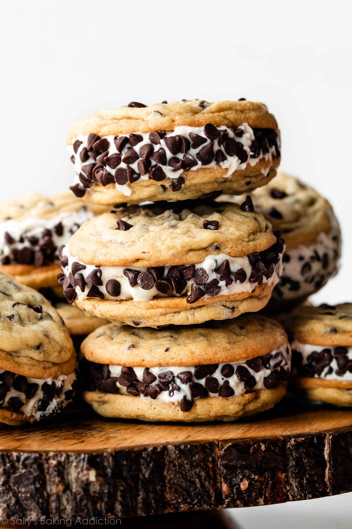 Classic Ice Cream Sandwich Cookie Recipe with Chocolate Chip Cookies