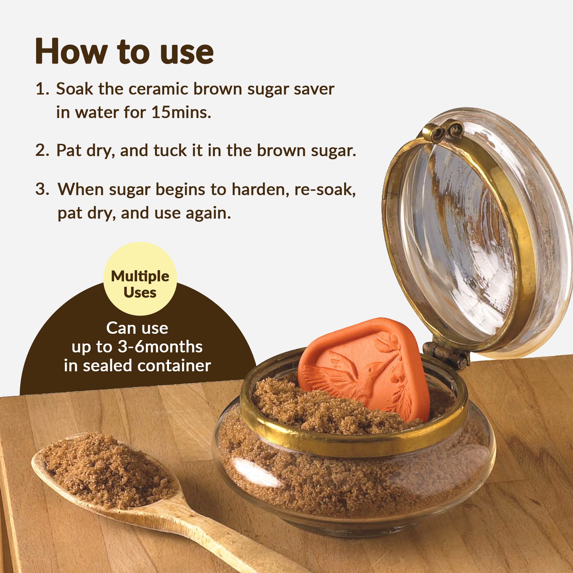 Brown Sugar Saver: A Simple Solution to Prevent Hardening