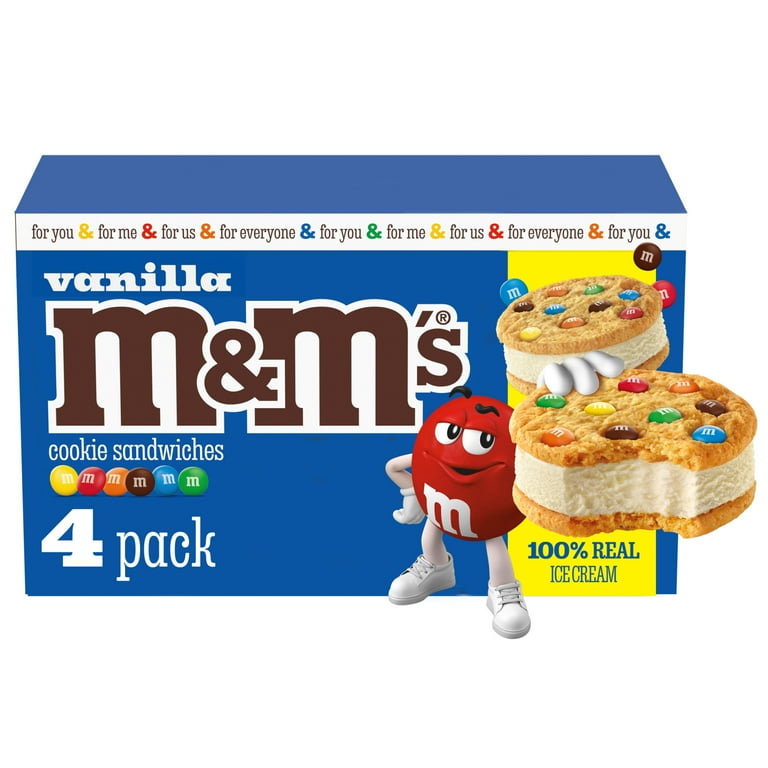 Ice Cream Sandwich M&M Cookie Calories and Nutrition Facts