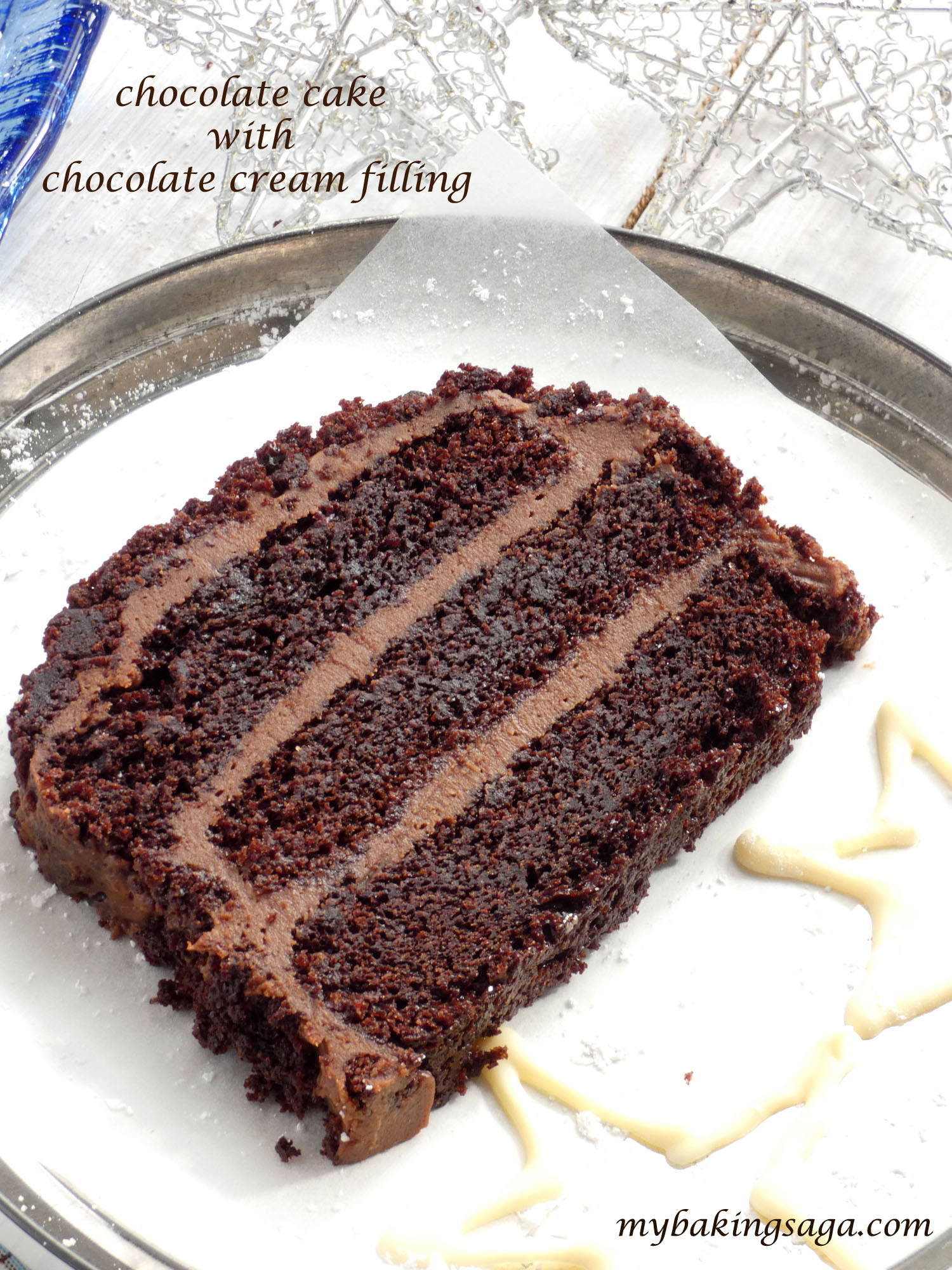 How to Make Chocolate Cake with Chocolate Cream at Home