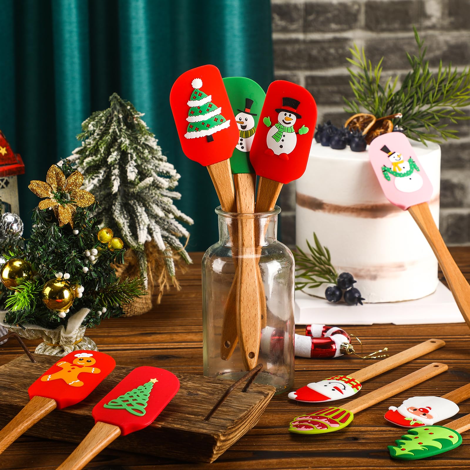 Top Rated Christmas Rubber Spatula for Cooking and Baking