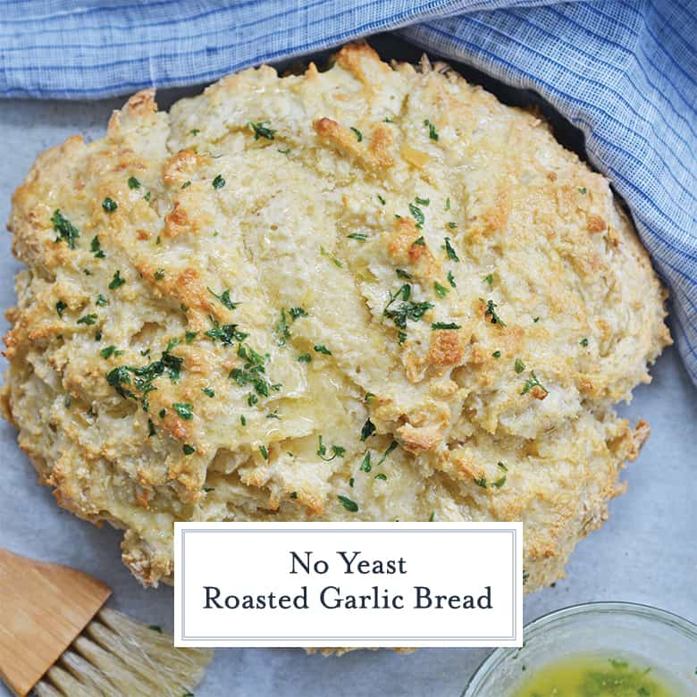 Easy Homemade Garlic Bread: No Yeast, All-Purpose Flour!