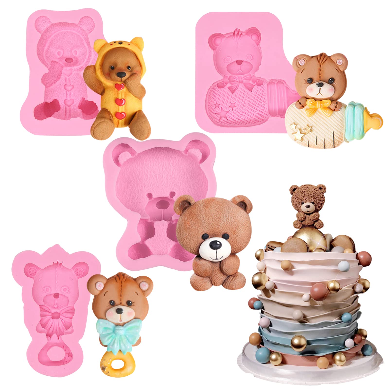Find the Best Selection of Bear Baking Silicone Molds