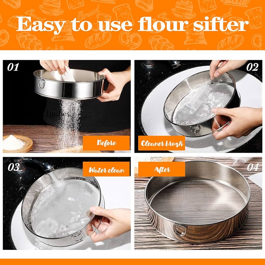 Top 5 Mesh Flour Sifters for Baking Cakes and Bread