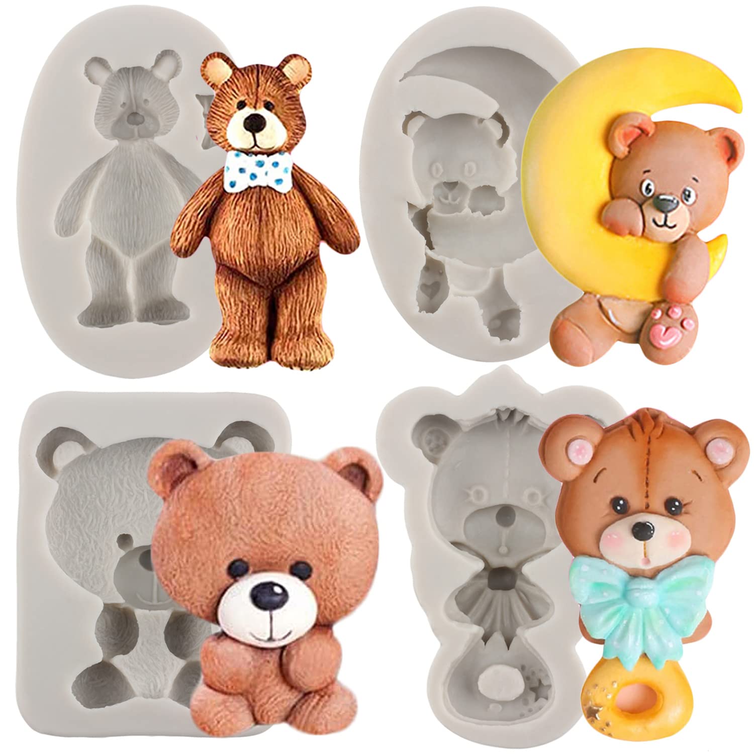 Find the Best Selection of Bear Baking Silicone Molds