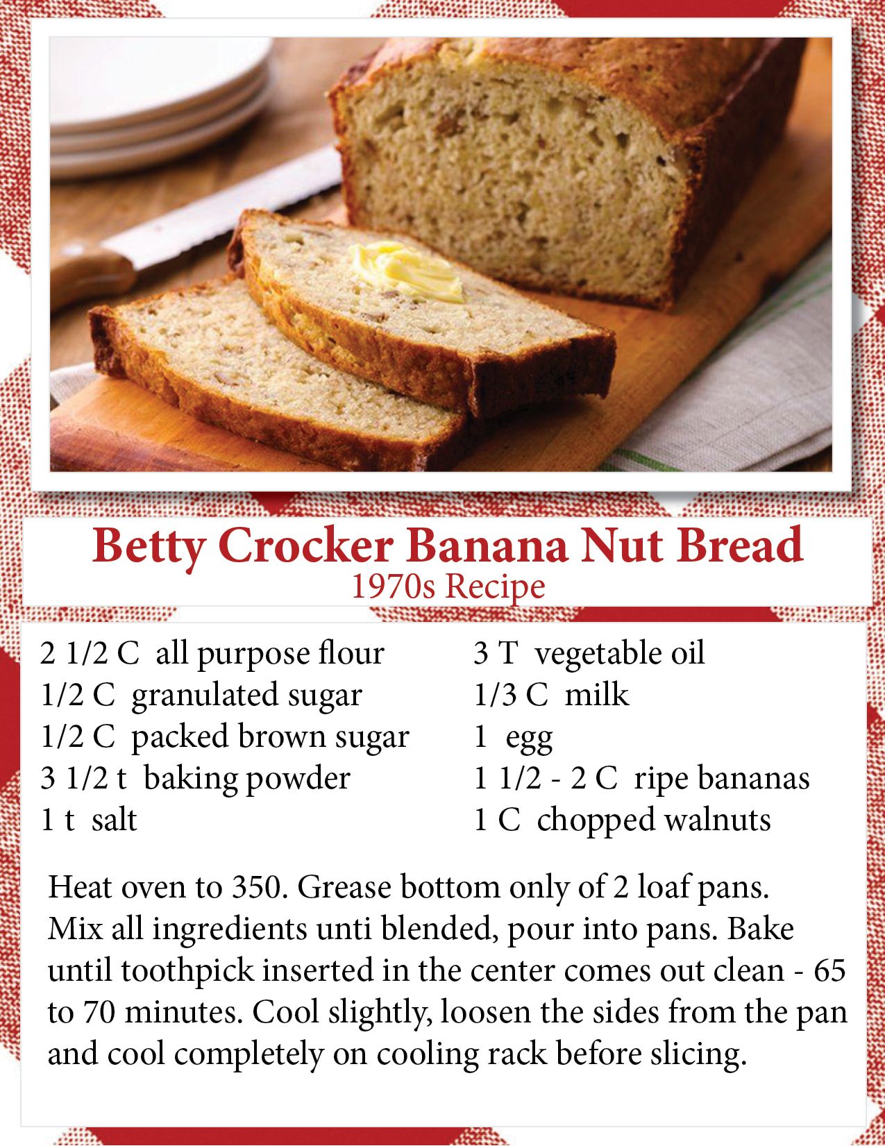 Quick & Simple Betty Crocker Banana Bread Recipe