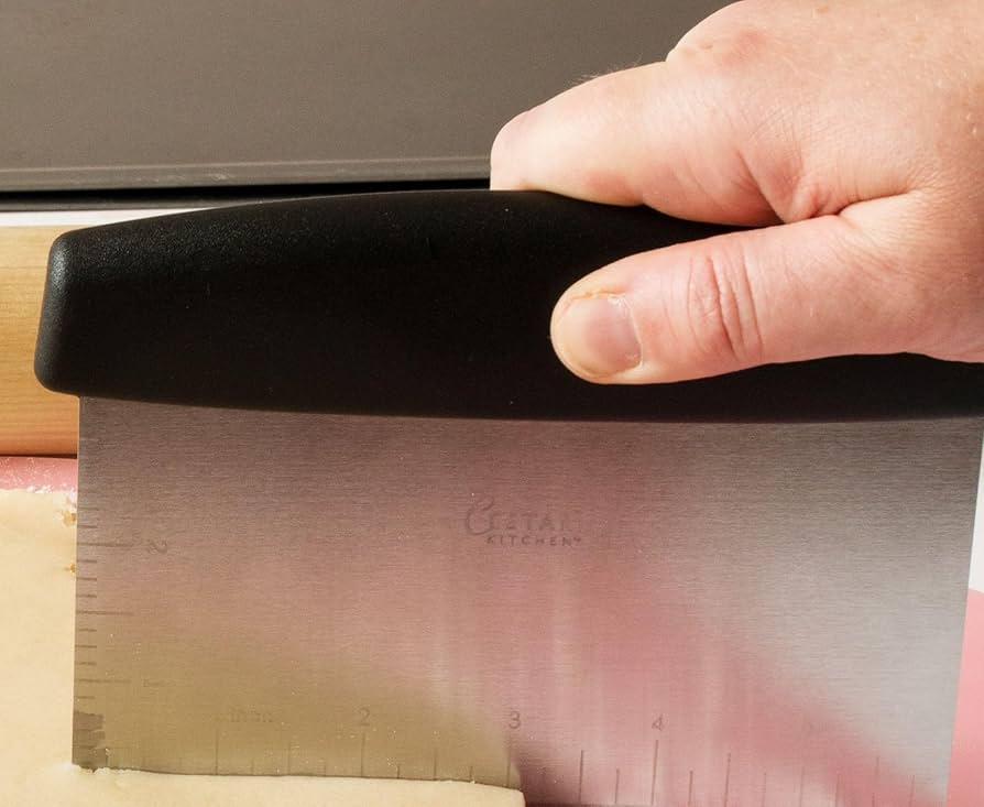 Heavy Duty Dough Scraper Metal - Pro Quality at Home