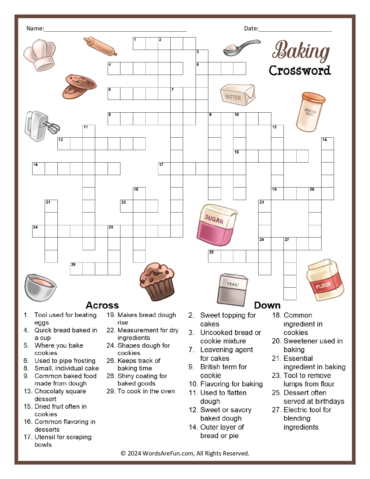 This Baking Ingredient Appears Again and Again in the Puzzle, What Is It?