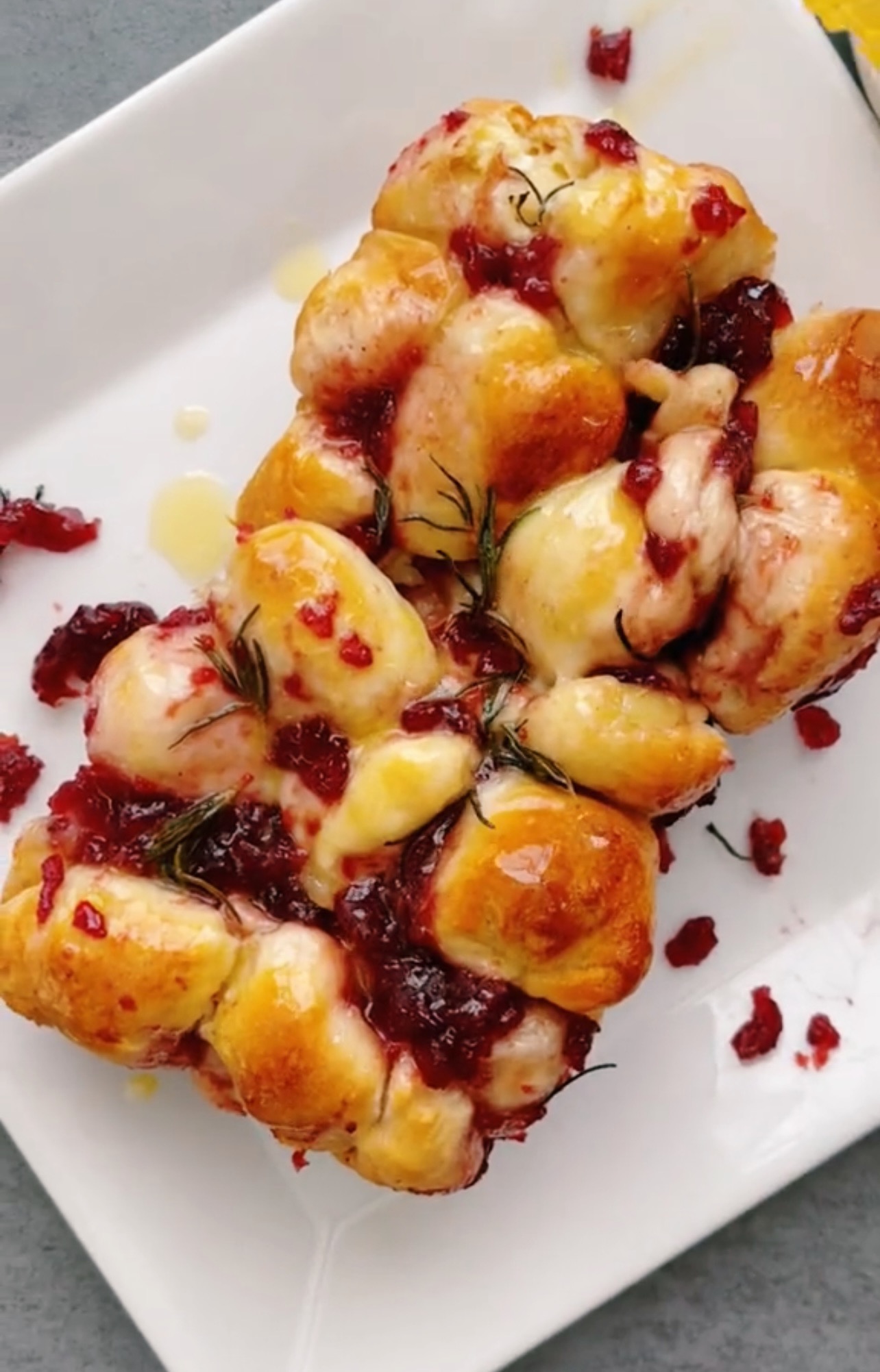 How to Make Cranberry and Brie Monkey Bread: This Simple Pull-Apart Bread Is a Total Crowd-Pleaser.