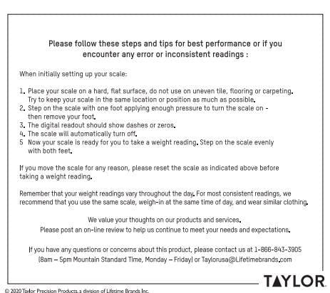 Using Your Taylor Glass Digital Scale: Easy-to-Follow Instructions