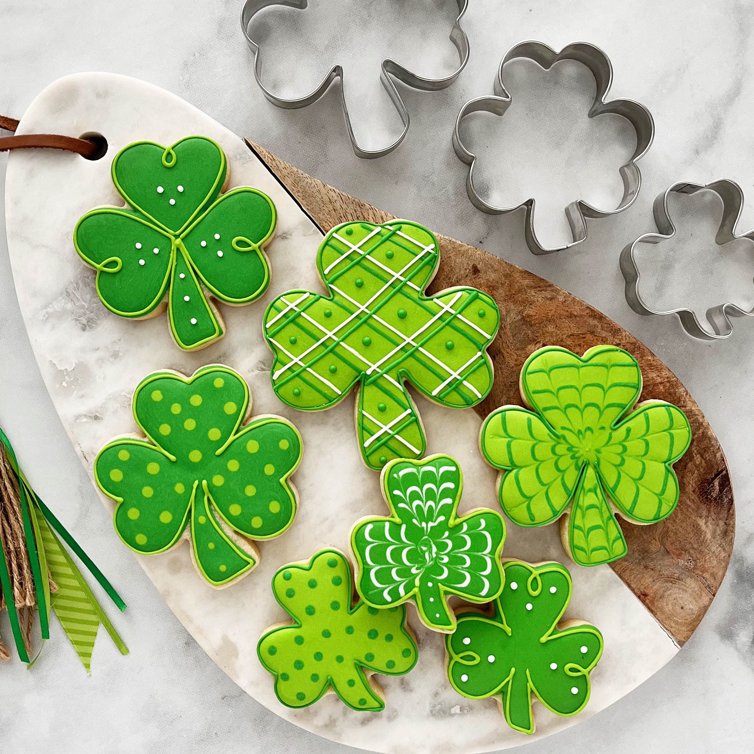 Want perfect shamrock cookies? Get the right shamrock cookie cutters here!