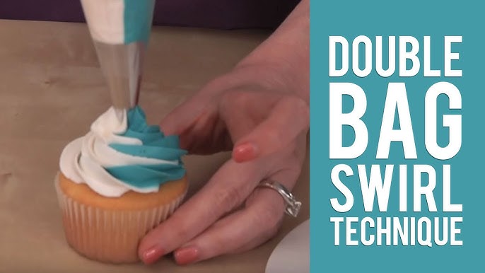 Dual Piping Bags: Get Creative with Two-Tone Frosting Fun.