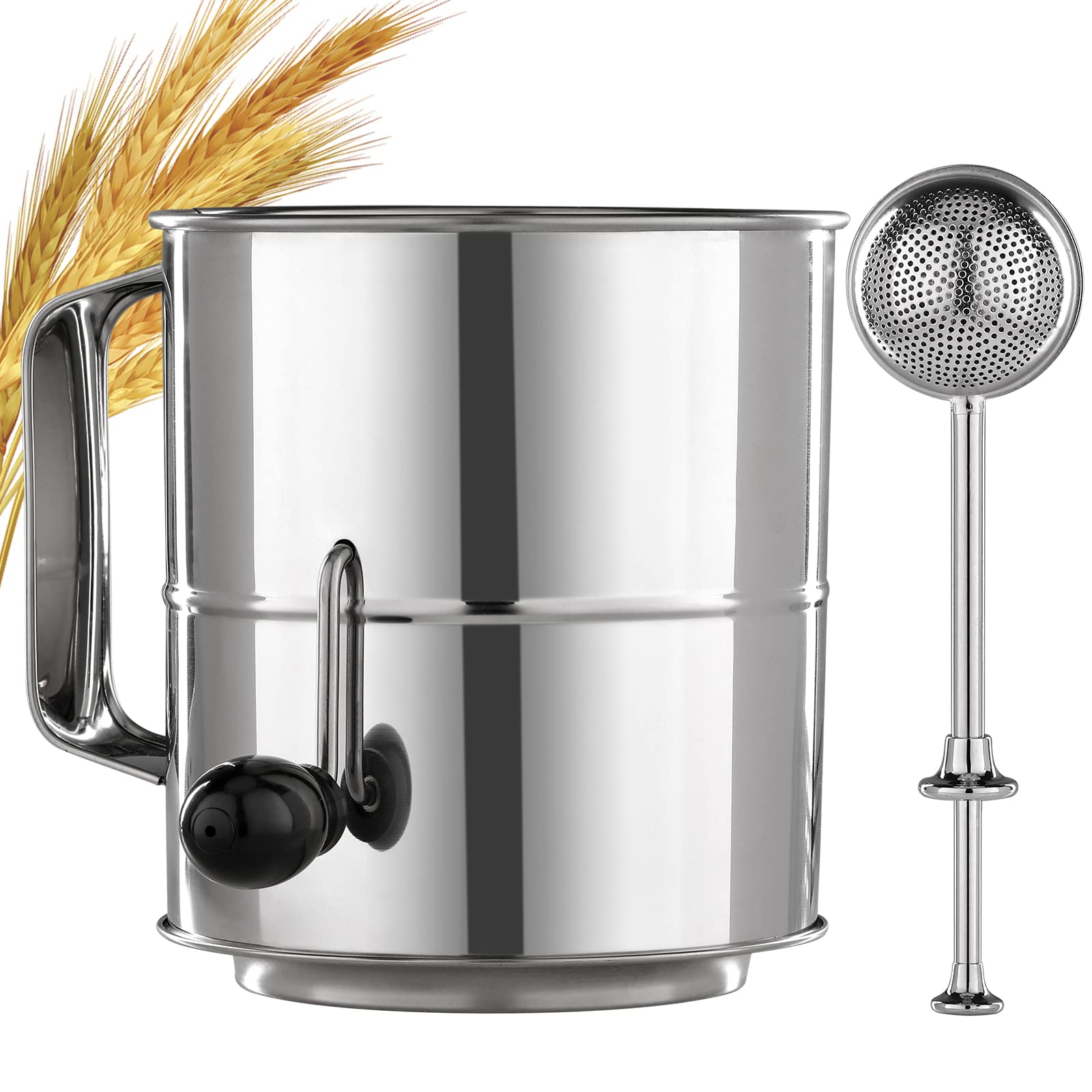 Get a Flour Sifter 5 Cup for Better Baking (Light and Fluffy Cakes Every Time)
