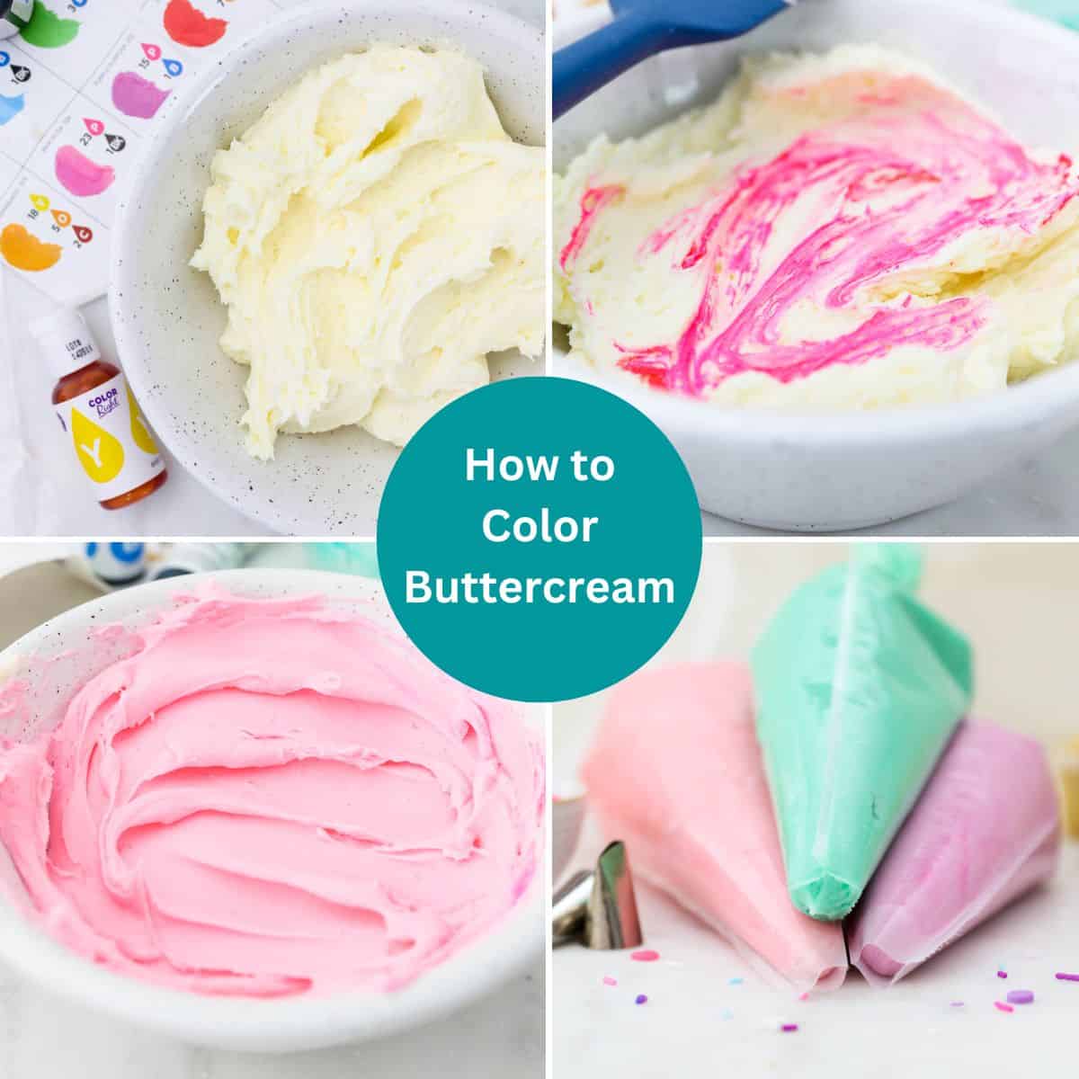 How can you easily change the whipping cream color using food dyes for amazing desserts?