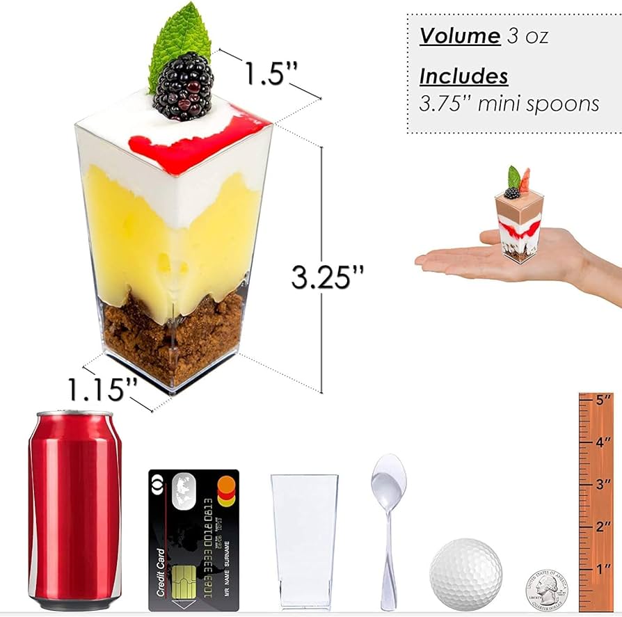 Why should you use 3 oz dessert cups for serving desserts? They are the ideal size for individual tasting menus and instantly add a professional touch to any treat!