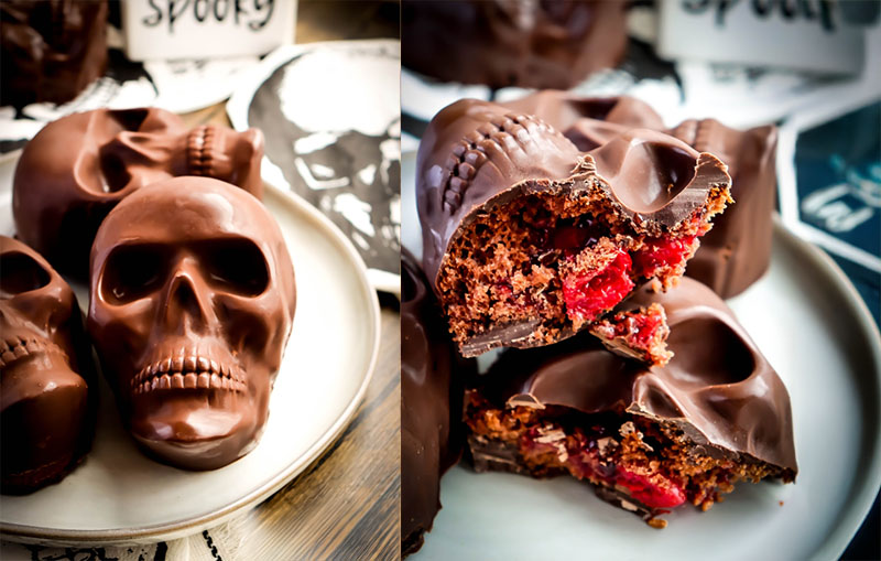 Creative silicone skull mold baking ideas wow guests with spooky treats